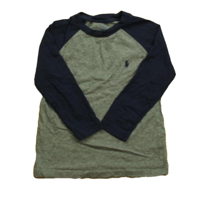 Ralph Lauren Boys Gray | Blue Long Sleeve T-Shirt Size: 3T