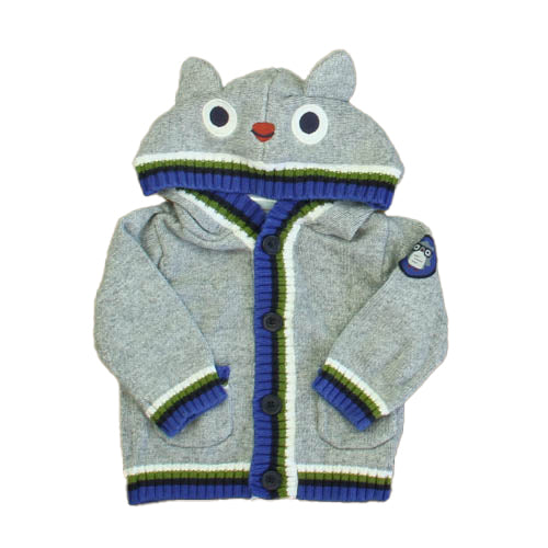 Gymboree Boys Gray | Blue Cardigan Size: 3-6 Months