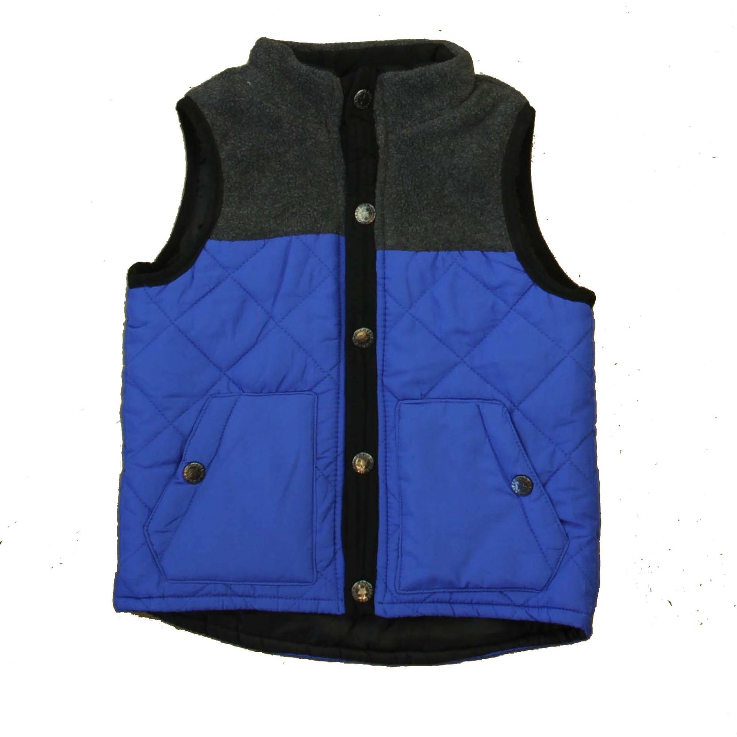 Kids Headquarters Boys Gray | Blue Vest Size: 24 Months