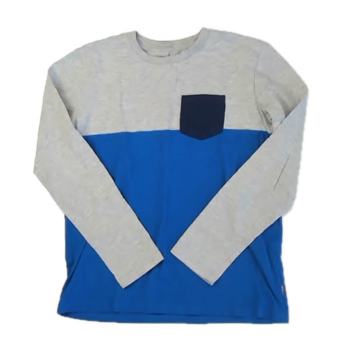Eddie Bauer Boys Gray | Blue Long Sleeve Shirt Size: 14-16 Years Gray | Blue