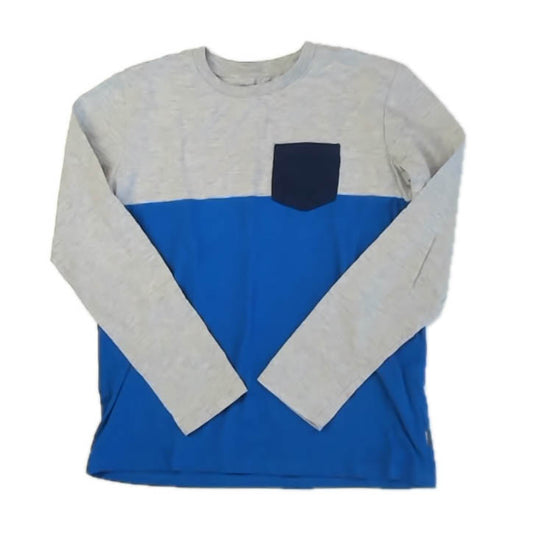 Eddie Bauer Boys Gray | Blue Long Sleeve Shirt Size: 14-16 Years Gray | Blue
