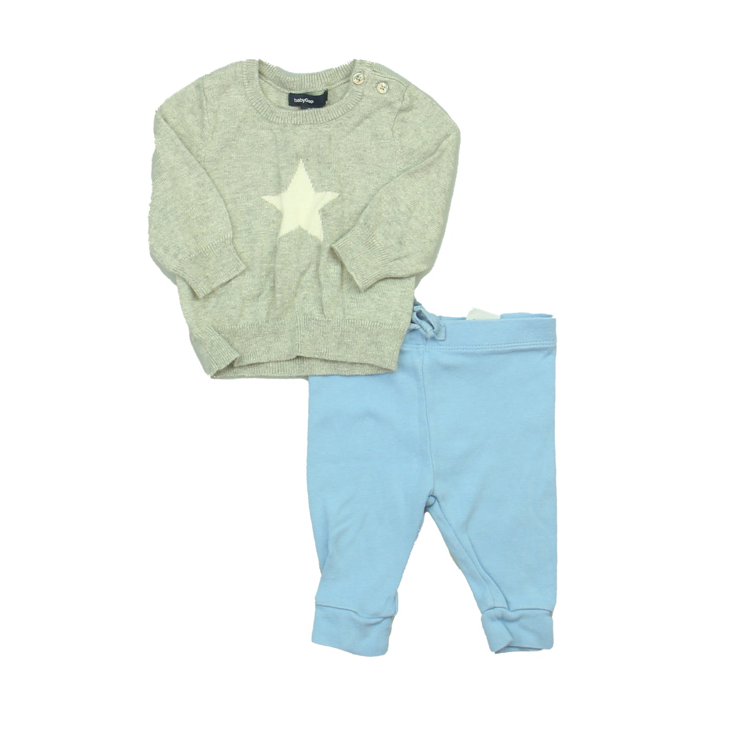 Gap | Janie & Jack Boys Gray | Blue Apparel Sets Size: 0-3 Months Gray | Blue