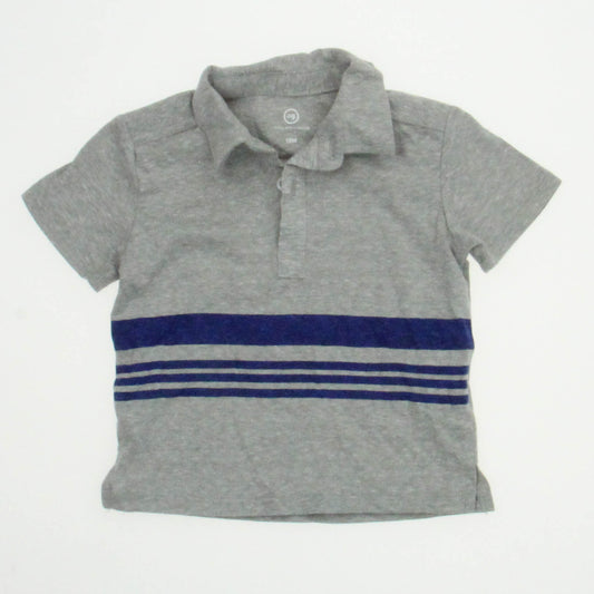 Adriano Goldschmied Kids Boys Gray | Blue Polo Shirt Size: 12 Months Gray | Blue