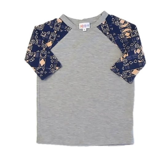 LuLaRoe Boys Gray | Blue T-Shirt Size: 4T Gray | Blue