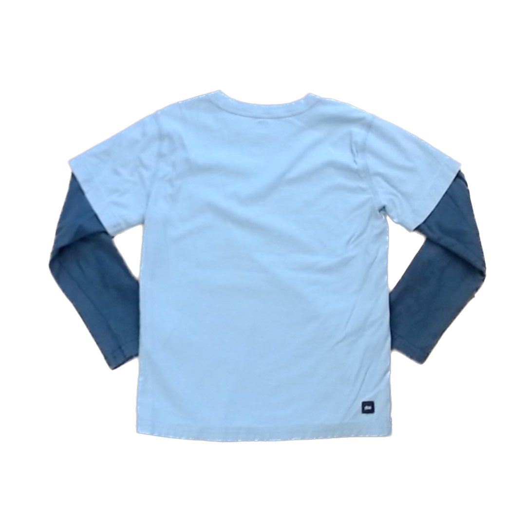 Tea Collection Boys Gray | Building + Taxi Long Sleeve Shirt Size: 6 Years Gray | Building + Taxi