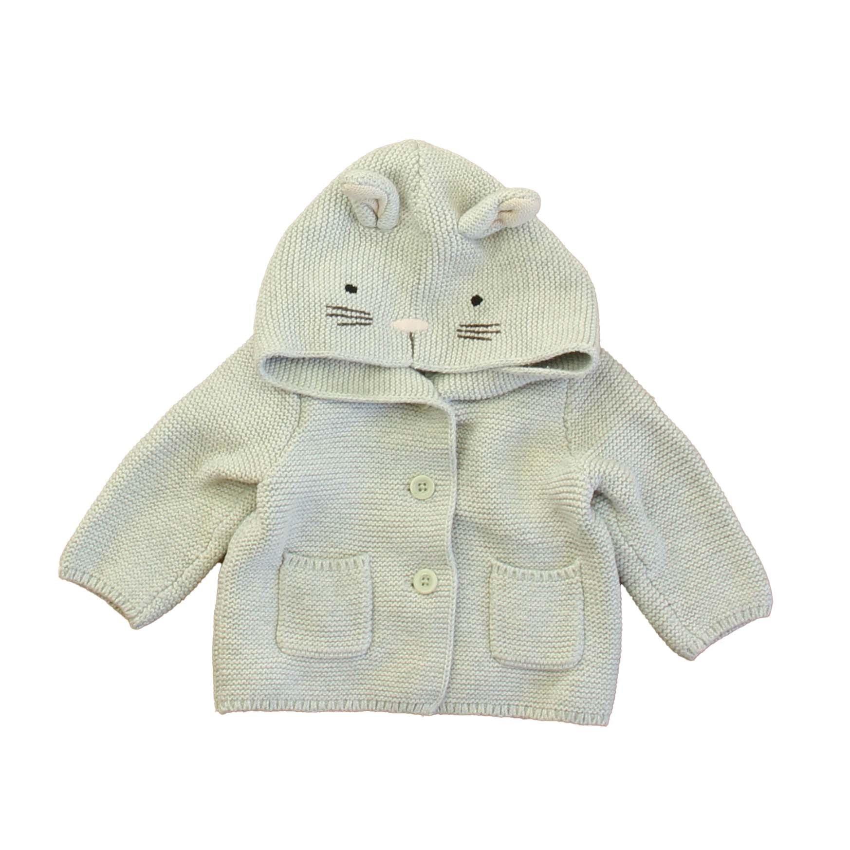 Gap Girls Gray Bunny Cardigan Size: 3-6 Months Gray Bunny