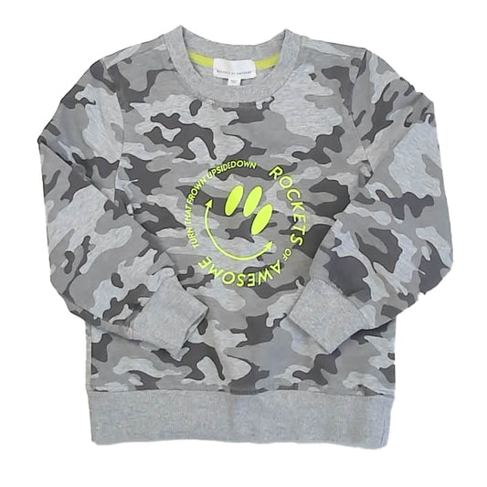 Rockets of Awesome Boys Gray Camo Sweatshirt Size: 4T Gray Camo