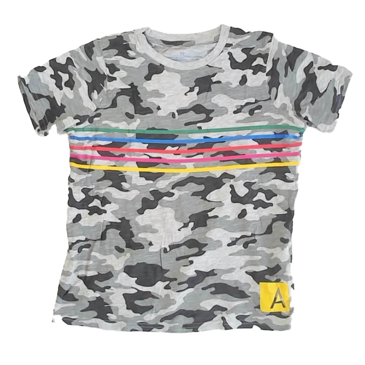 Rockets Of Awesome Boys Gray | Camo T-Shirt Size: 12 Years Gray | Camo