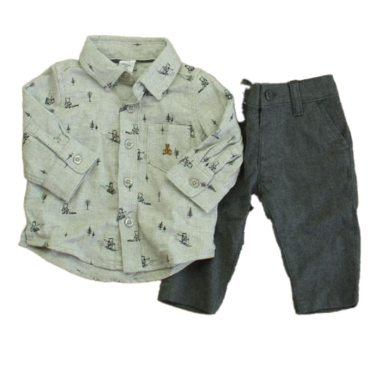 Gap Boys Gray Cats Apparel Sets Size: 3-6 Months Gray Cats