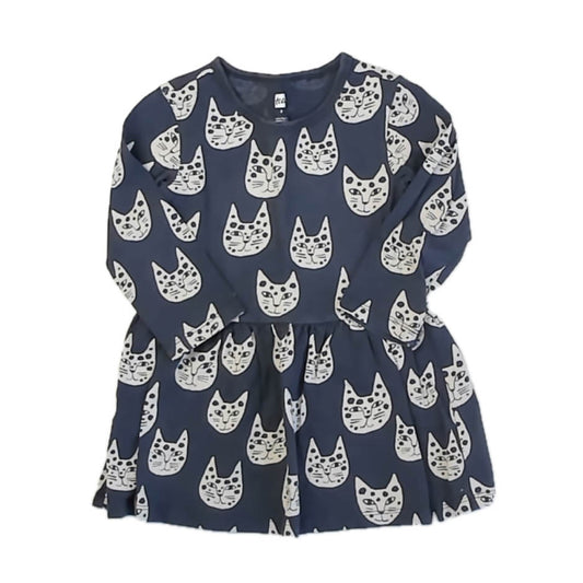 Tea Collection Girls Gray Cats Dress Size: 2T Gray Cats