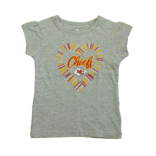NFL Girls Gray Chiefs T-Shirt Size: 3T Gray Chiefs