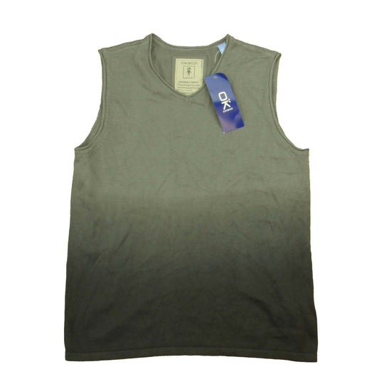 Okaidi Boys Gray Colorblock Sweater Vest Size: 12 Years Gray Colorblock