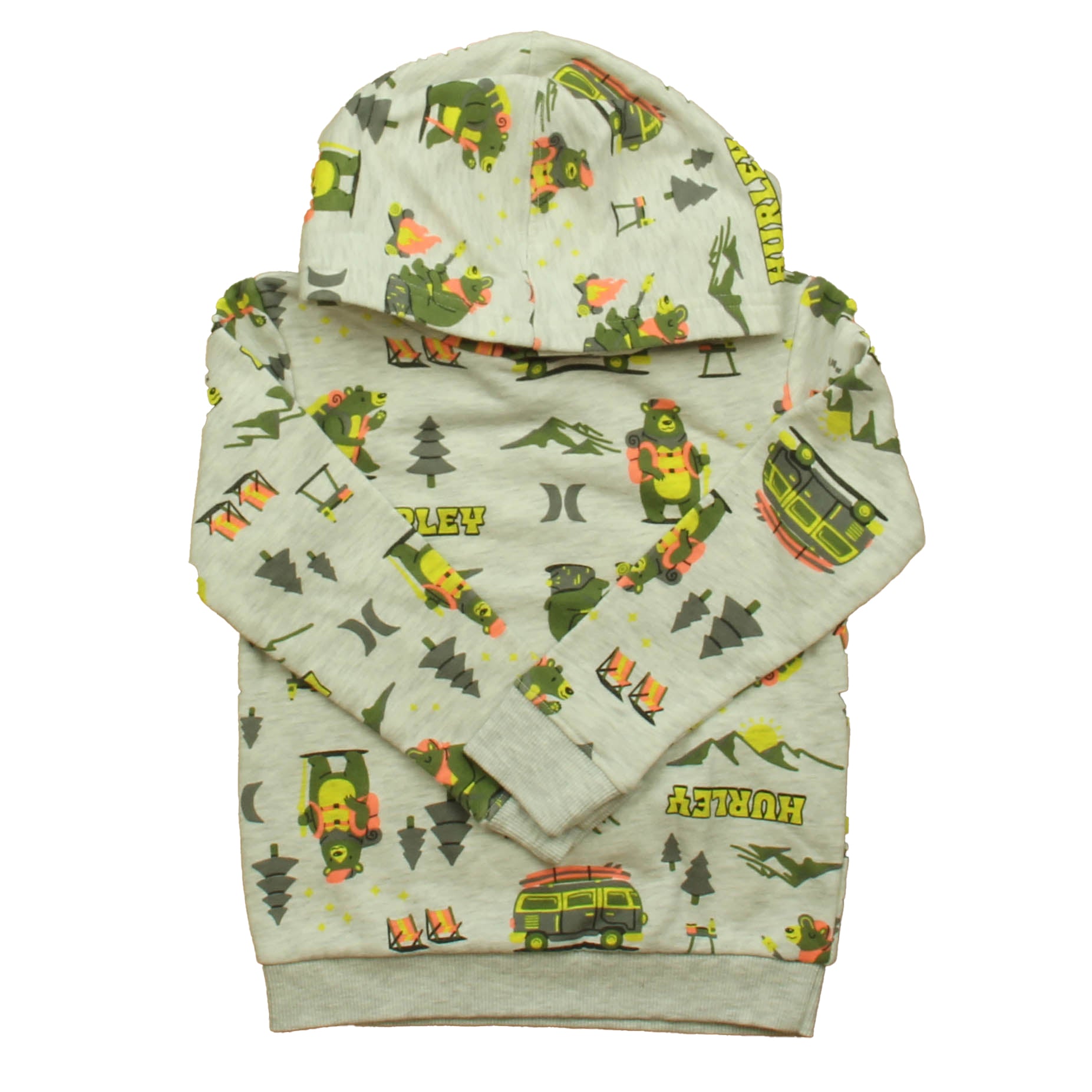 Hurley Boys Gray Construction Hoodie Size: 3T Gray Construction
