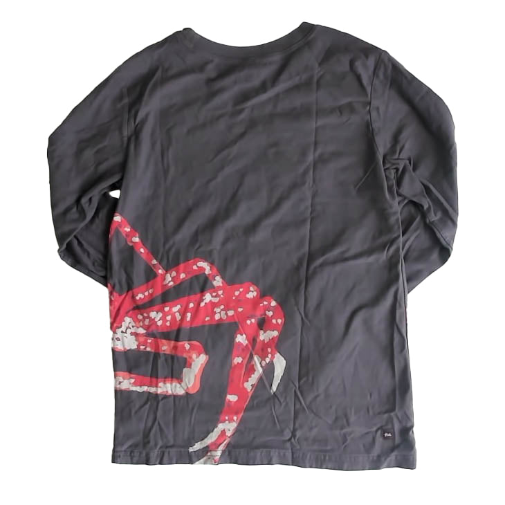 Tea Collection Boys Gray Crab Long Sleeve T-Shirt Size: 12 Years Gray Crab