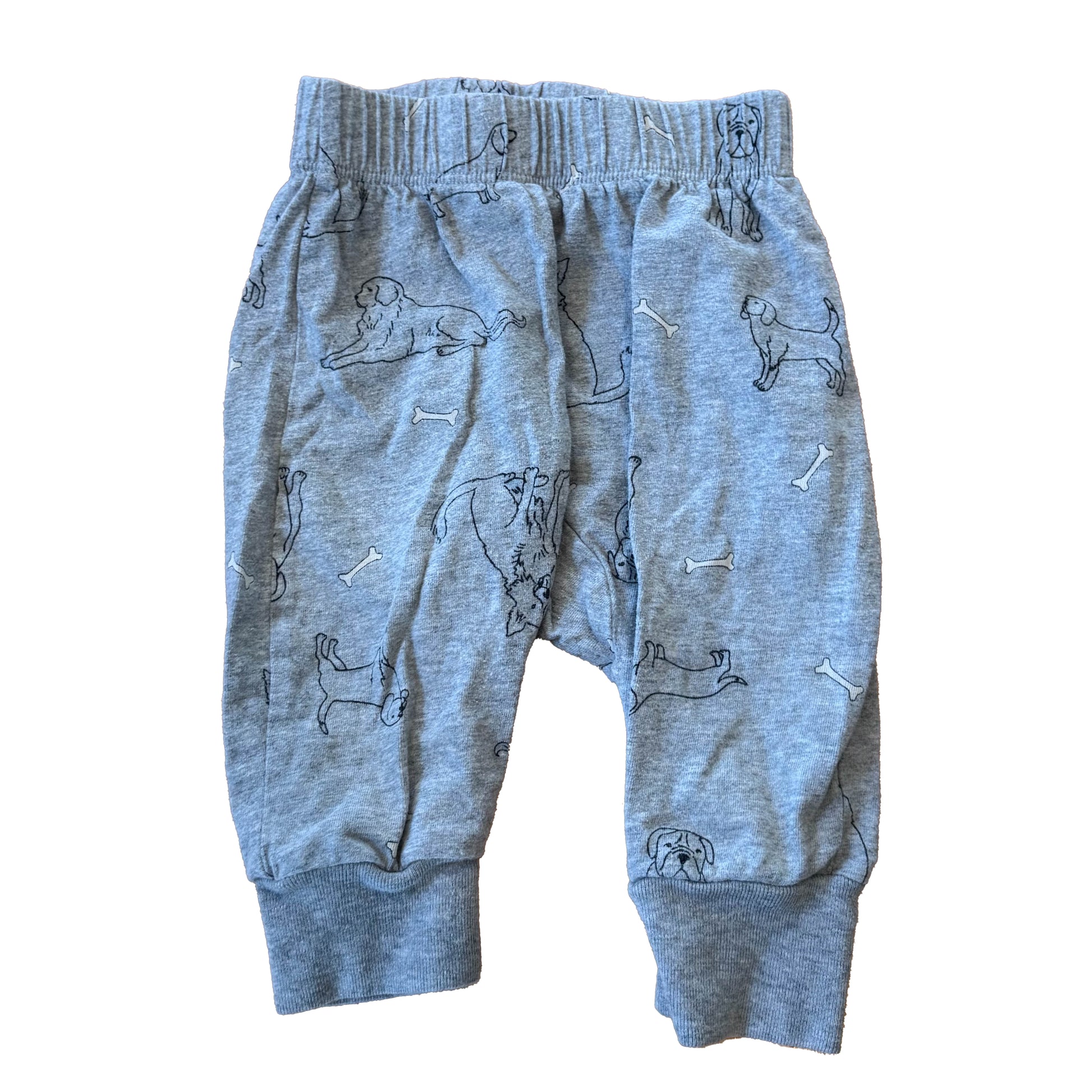 Hanna Andersson Boys Gray Dogs Casual Pants Size: 6-12 Months Gray Dogs