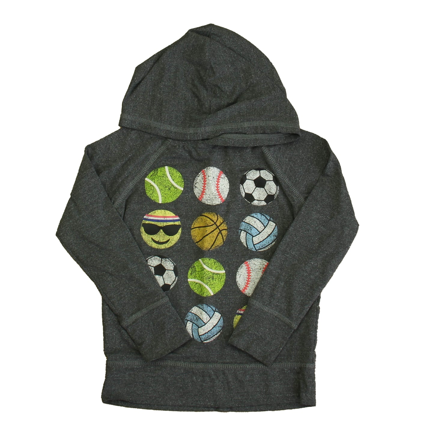 Rumi + Ryder Boys Gray Emoji Long Sleeve Shirt Size: 2-3T Gray Emoji
