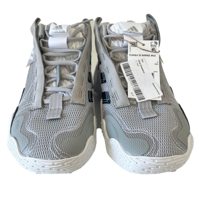 Adidas Girls Gray | Exhibit B Mid Basketball Sneakers Size: 4.5 Youth Gray | Exhibit B Mid Basketball