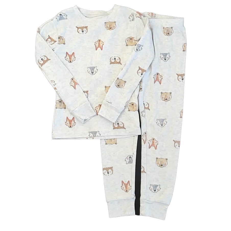 Carter's Boys Gray Fox and Bear 2-piece Pajamas Size: 5T Gray Fox and Bear