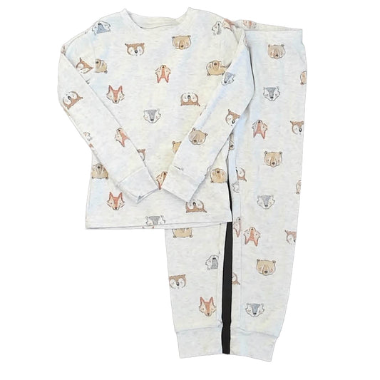 Carter's Boys Gray Fox and Bear 2-piece Pajamas Size: 5T Gray Fox and Bear