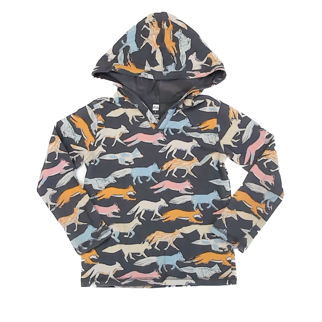 Tea Collection Boys Gray Foxes Long Sleeve Tops Size: 6 Years Gray Foxes