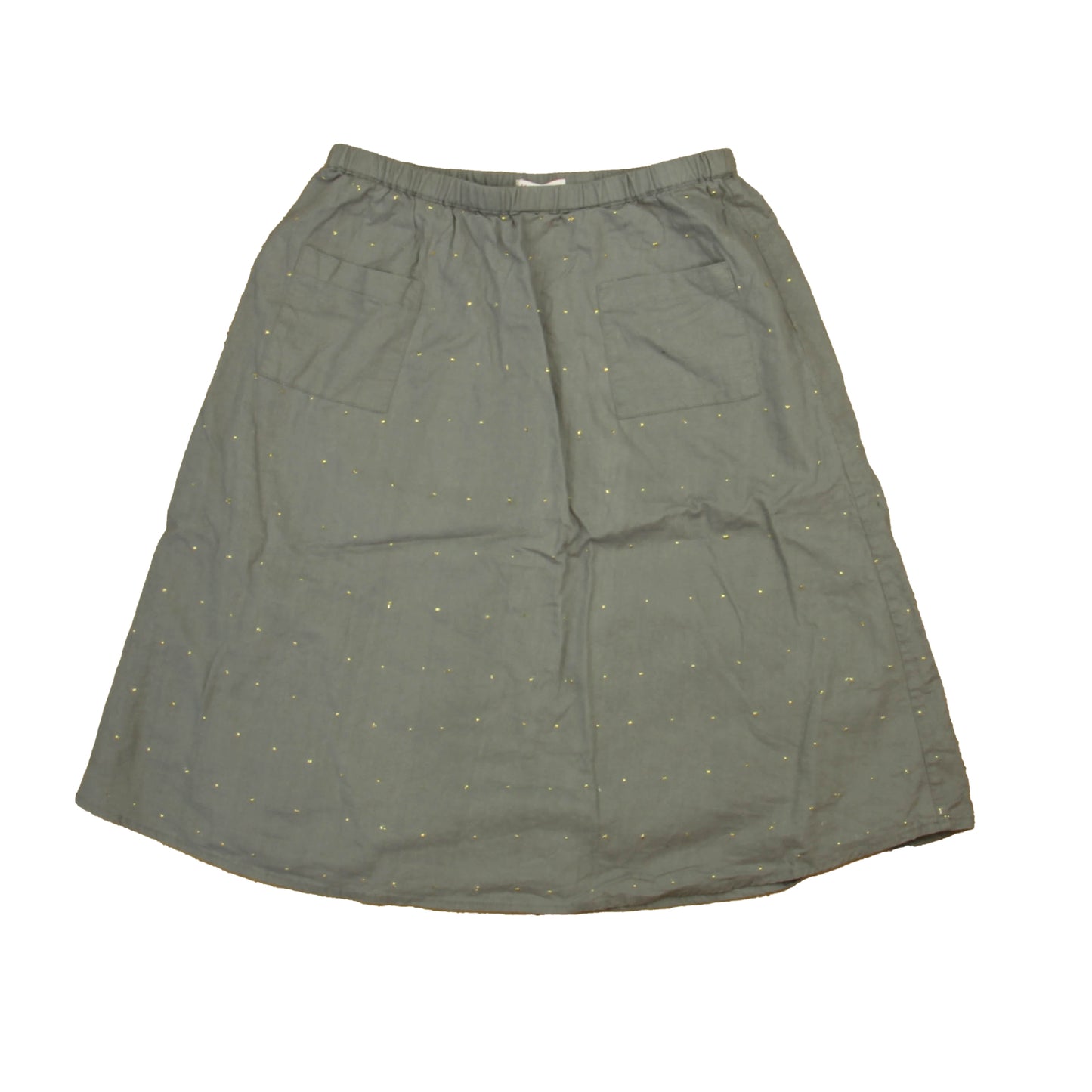 Moon et Miel Girls Gray | Gold Skirt Size: 10 Years