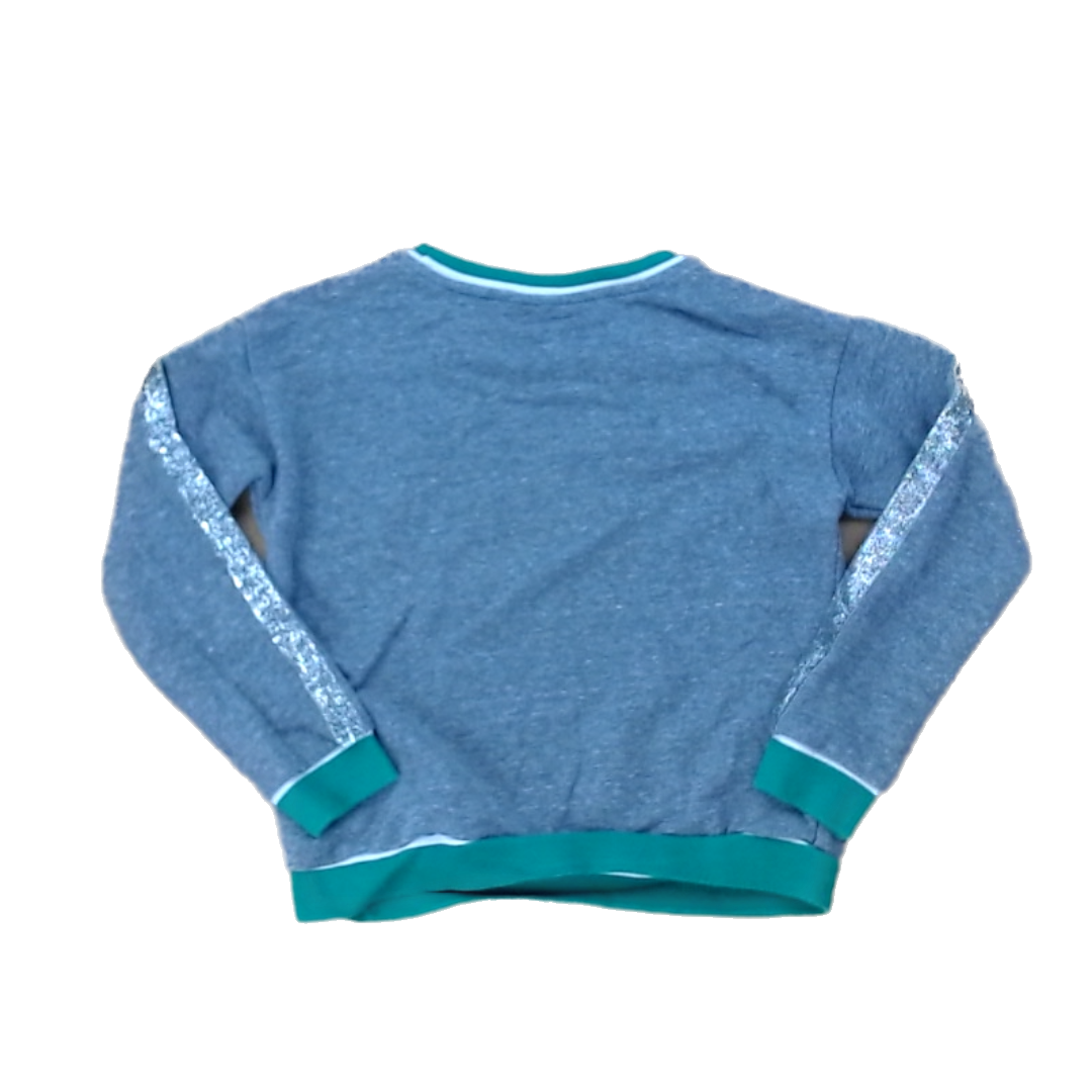 Rockets Of Awesome Girls Gray | Green and Silver Rim Long Sleeve T-Shirt Size: 6 Years Gray | Green and Silver Rim