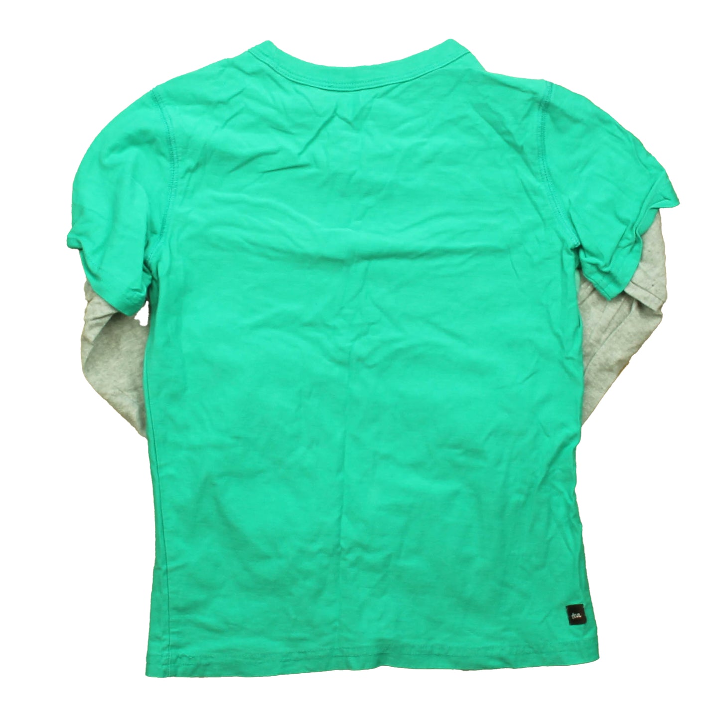Tea Collection Boys Gray | Green Dinosaur Long Sleeve T-Shirt Size: 8 Years Gray | Green Dinosaur