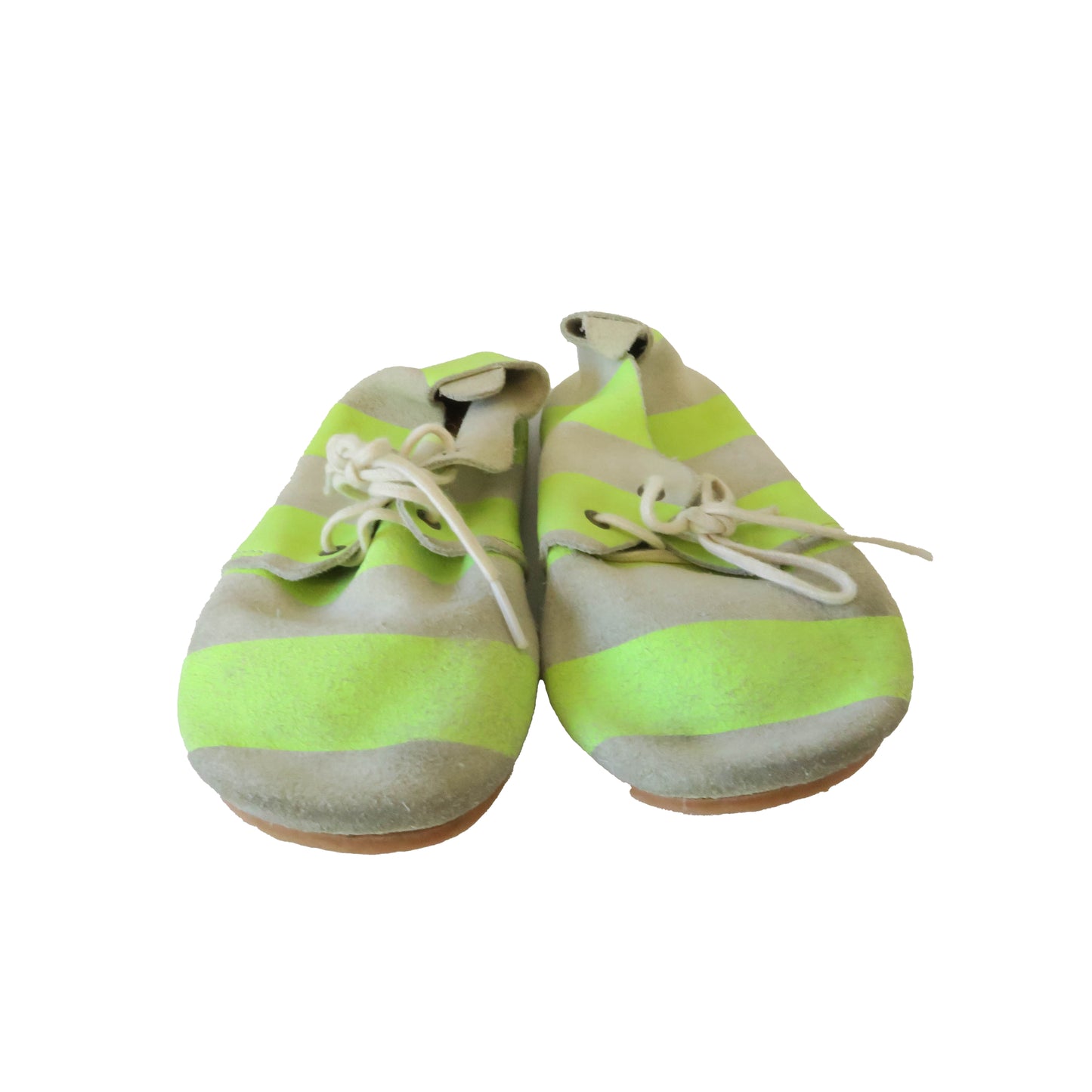 ZUZII Boys Gray | Green Stripe Shoes Size: 7 Toddler