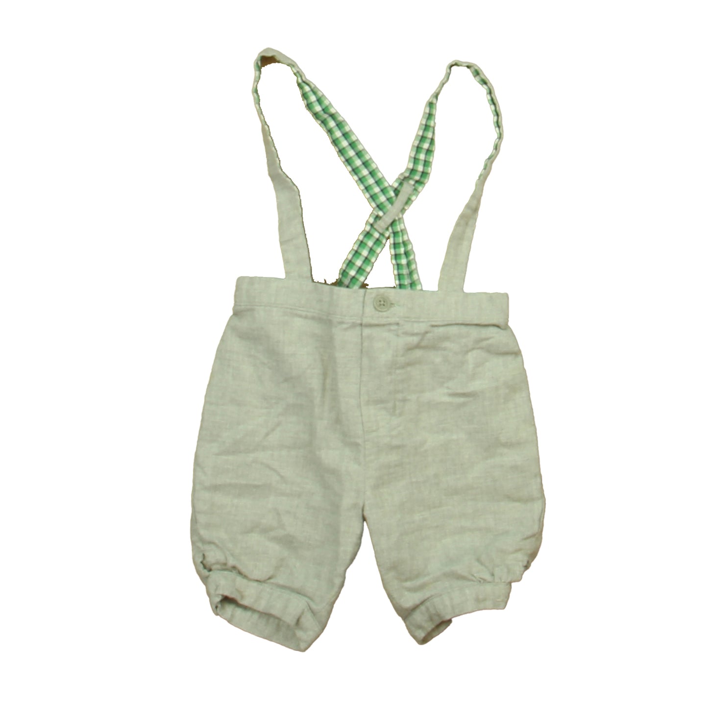 Janie and Jack Boys Gray | Green Shorts Size: 3-6 Months Gray | Green