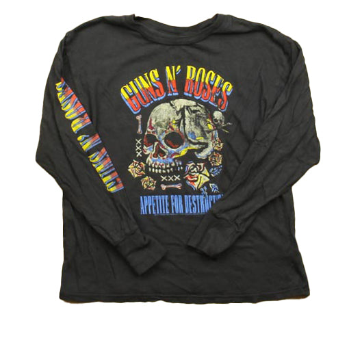 Rowdy Sprout Boys Gray Guns n Roses Long Sleeve T-Shirt Size: 4T