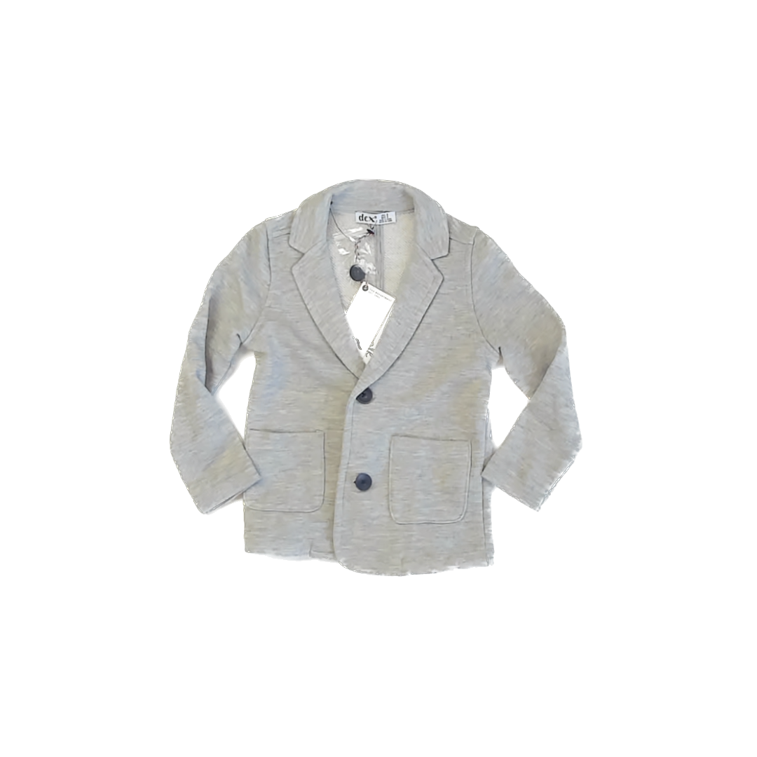 Dex Boys Gray Heathered Sports Coat Size: 2T Gray Heathered