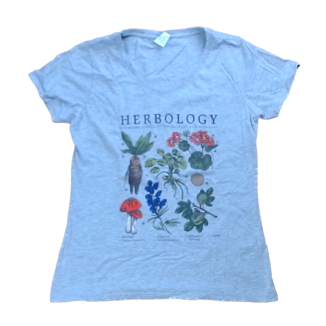 Port & Company Girls Gray Herbology: Harry Potter Short Sleeve Shirt Size: M Gray Herbology: Harry Potter