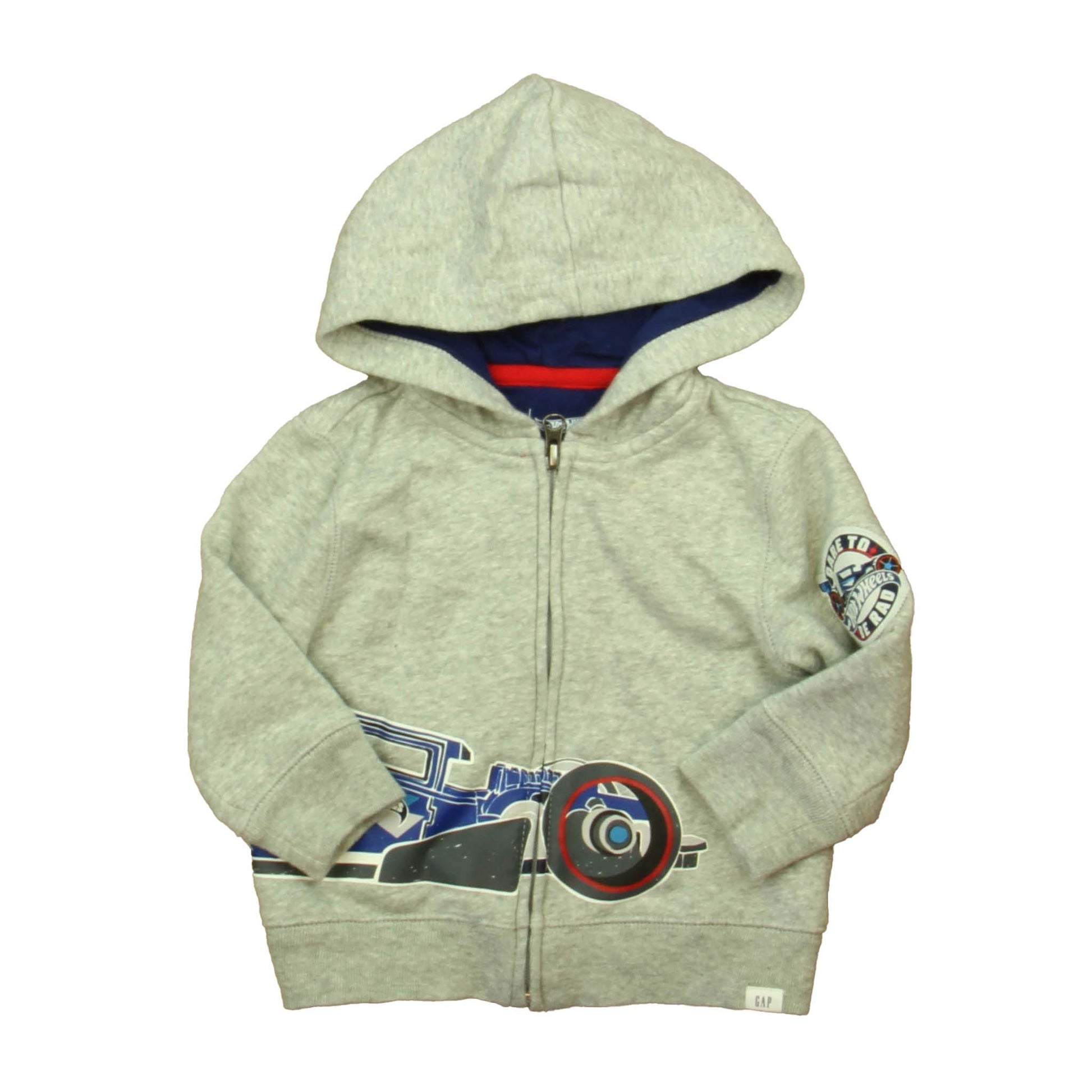 Gap Boys Gray Hot Wheels Hoodie Size: 12 - 18 Months Gray Hot Wheels