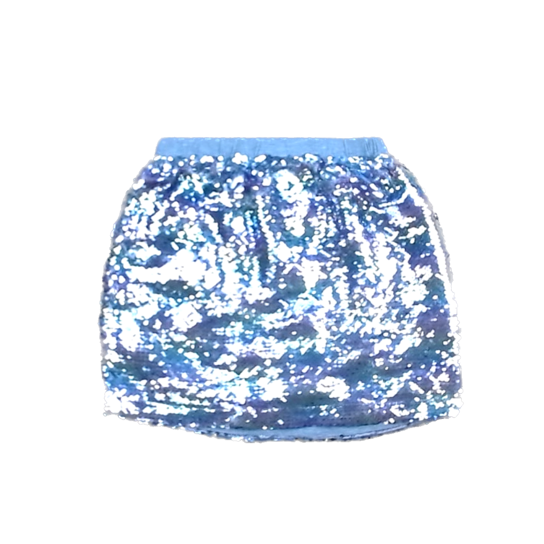 Rockets Of Awesome Girls Gray | Iridescent Sequins Skirt Size: 8 Years Gray | Iridescent Sequins