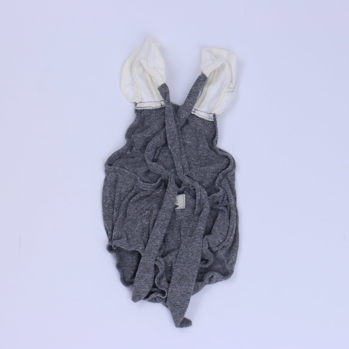 Everly B. Girls Gray | Ivory Romper Size: 9-12 Months Gray | Ivory