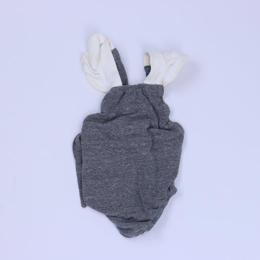 Everly B. Girls Gray | Ivory Romper Size: 9-12 Months Gray | Ivory