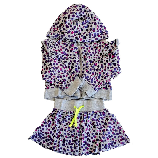 Rockets of Awesome Girls Gray Leopard Apparel Sets Size: 2T Gray Leopard