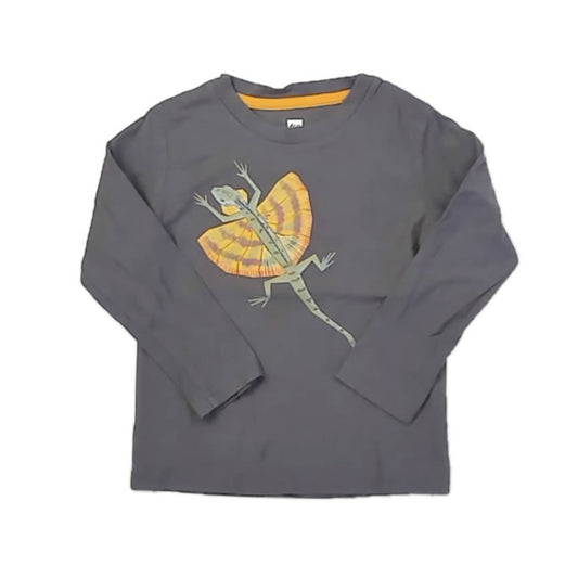 Tea Collection Boys Gray Lizard Long Sleeve T-Shirt Size: 3T Gray Lizard