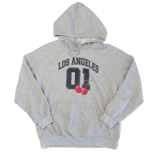 No Boundaries Girls Gray "Los Angeles" Hoodie Size: 12-14 Years Gray "Los Angeles"