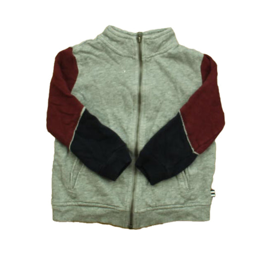 Splendid Boys Gray | Maroon Cardigan Size: 4-5T