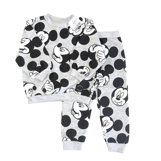 Disney Boys Gray Mickey Apparel Sets Size: 24 Months Gray Mickey