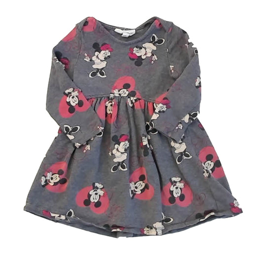 Disney Girls Gray Mickey Dress Size: 3T Gray Mickey