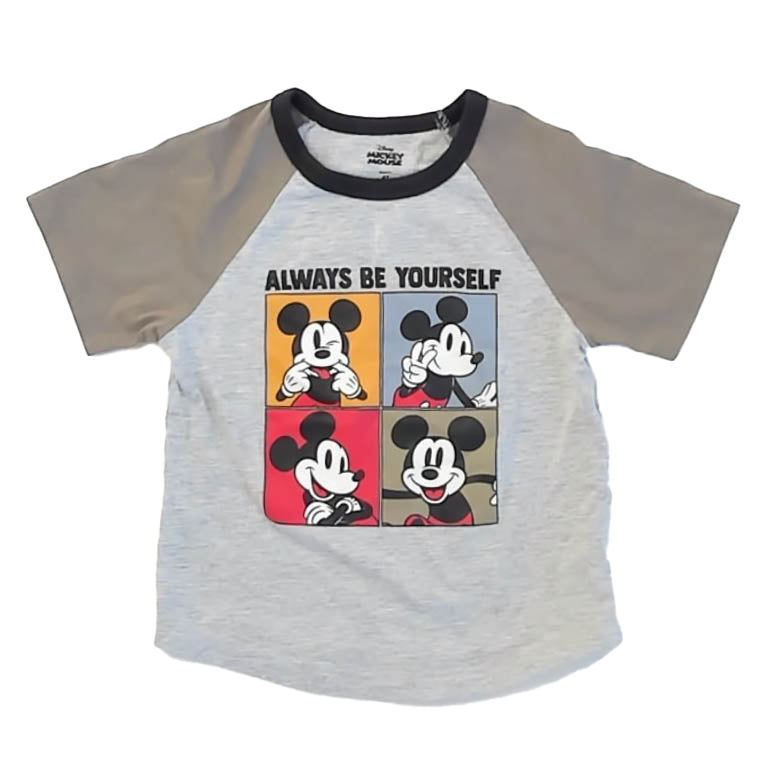 Disney Boys Gray Mickey T-Shirt Size: 4T Gray Mickey