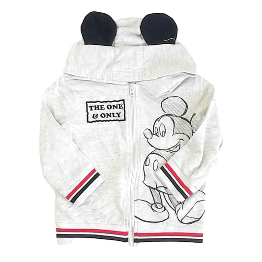 Disney Boys Gray Mickey Hoodie Size: 24 Months Gray Mickey