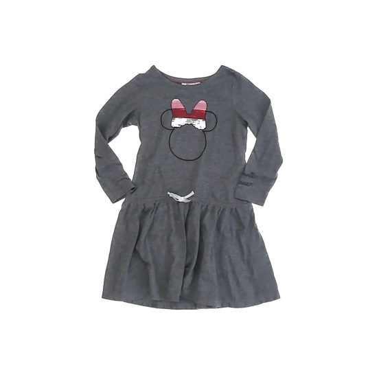 Disney Girls Gray Minnie Mouse Dress Size: 4T Gray Minnie Mouse