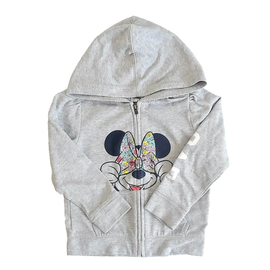 Gap Girls Gray Minnie Hoodie Size: 6 Years Gray Minnie