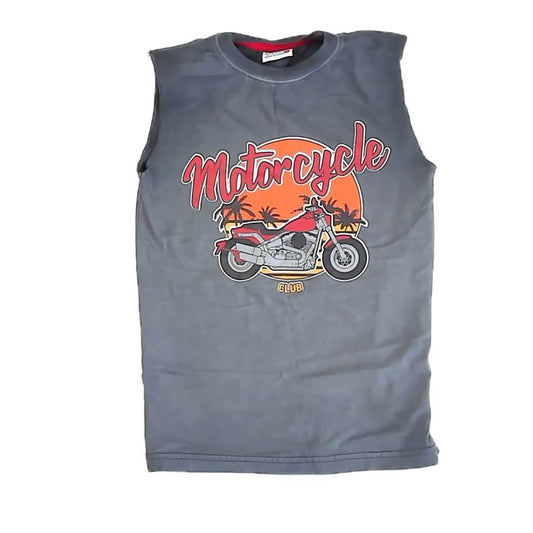 Mish Boys Boys Gray Motorcycle Tank Top Size: 6 Years Gray Motorcycle