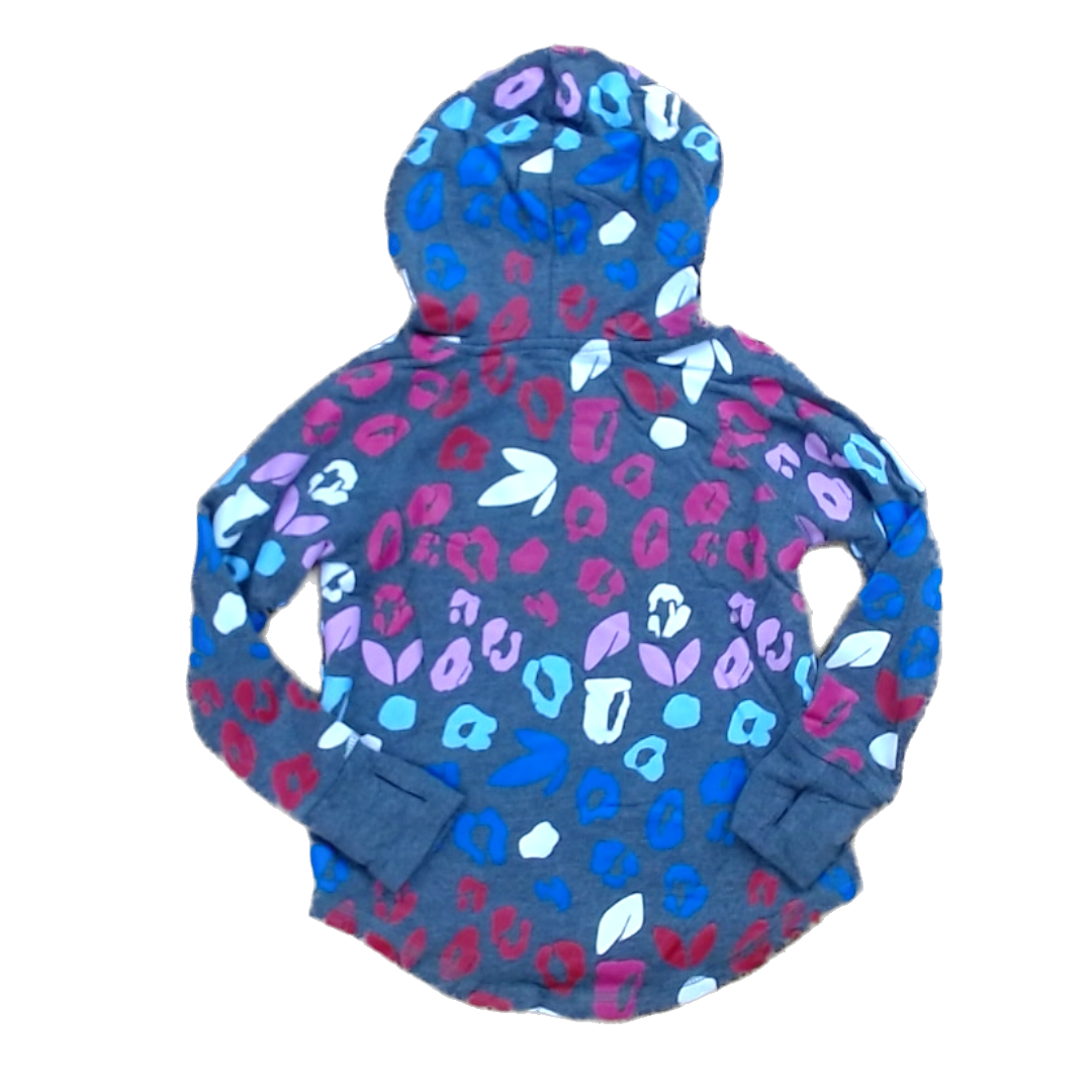 Rockets Of Awesome Girls Gray | Multicolored Leopard Print Long Sleeve Shirt Size: 5T Gray | Multicolored Leopard Print