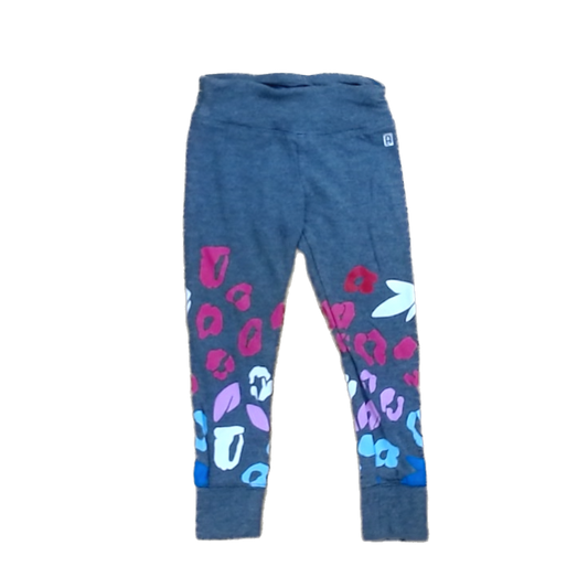 Rockets Of Awesome Girls Gray | Multicolored Leopard Print Casual Pants Size: 3T Gray | Multicolored Leopard Print