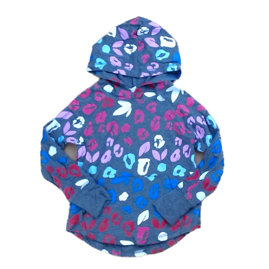Rockets Of Awesome Girls Gray | Multicolored Leopard Print Long Sleeve Shirt Size: 5T Gray | Multicolored Leopard Print